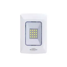 Luminária de Emergência Embutir 4x2 LED Bivolt 1W 6.500K Branco