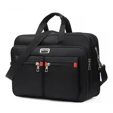 Bolsa Pasta Maleta Executiva Notebook Grande Nylon Masculino Cor Preto
