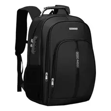 Mochila Notebook Reforçada com Entrada USB e Entrada Fone de Ouvido Impermeável Bolsa Média/Grande
