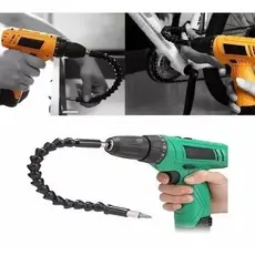 Cabo Extensor Flexível Parafusadeira 30cm Haste Prolongador Cabo Chicote Flexível Braço