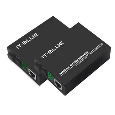 Par Conversores Mídia Fibra Óptica Rj45 10/100mbps A/b 20km