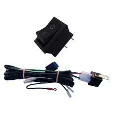 Chicote Universal Farol de Milha Auxilar Fusível Botão Retangular Relé