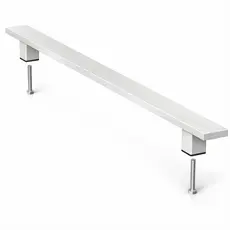 Puxador Inox Para Porta Pivotante Madeira Branco 1 Lado 90cm