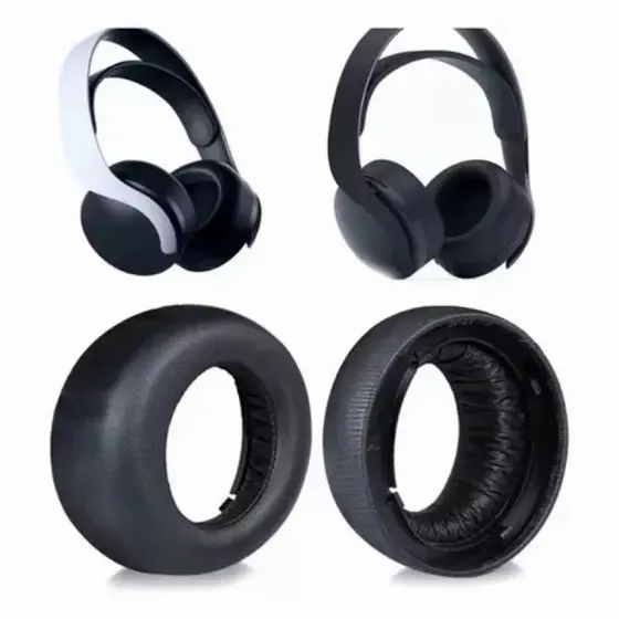 Par De Almofadas Espumas Compatíveis Com  Headset Fone de Ouvido Sem Fio Pulse 3D Sony PS5