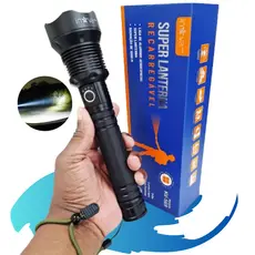 Lanterna Super Potente Tática Militar Recarregável KV-569 Á Prova D'água P-90