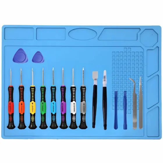 Kit Manta Antiestática Celular + Jogo de Chaves 16 Itens KIT COMPLETO