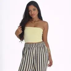 Top Feminino Faixa Cropped Tomara Que Caia Liso Forro Duplo Suplex