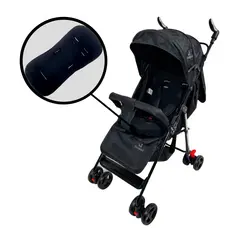 Carrinho Bebê Passeio Menina Menino Compacto Dobrável Reclinavel Estilo Guarda chuva  Bamboo+Colchão