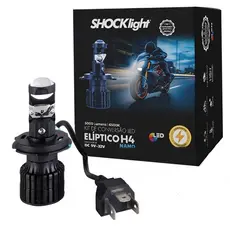 Farol Led Lampada H4 Nano Projetor Canhão para Moto 5000lm