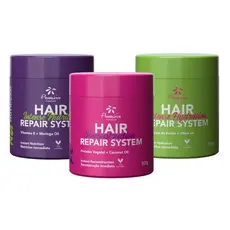 KIT DE MASCARAS CRONOGRAMA CAPILAR HAIR REPAIR SYSTEM 500GR