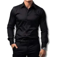 Camisa Social Masculina Slim Luxo Executiva Premium