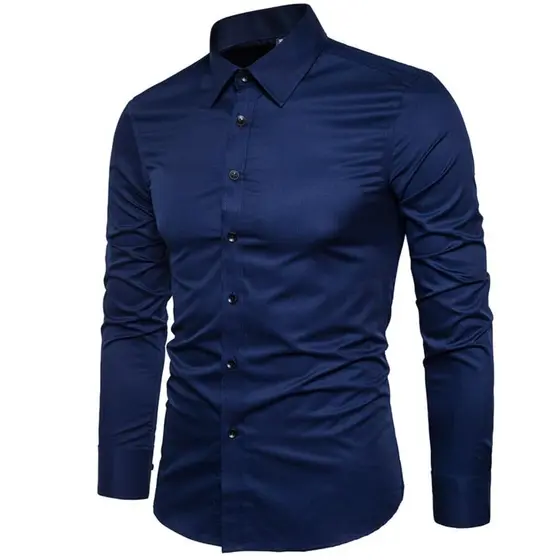 Camisa Social Slim Masculina De Luxo - Passa Fácil