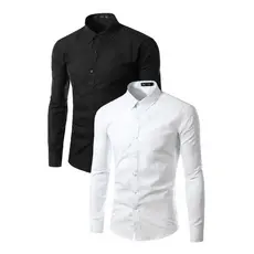 Camisa Social Executiva Slim - Kit 2 Unidades SUPER OFERTA!
