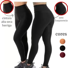 Calça Legging Feminina Academia Cintura alta
