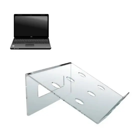 Suporte de Notebook organizador acrílico ergonômico portátil padrão universal setup escritório