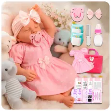 Boneca Bebê Reborn Realista Menina 100% Silicone Envio Rápido