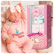 Boneca Reborn Recem Nascida Bebe Realista 100% Silicone Linda