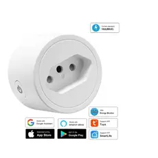 Tomada Inteligente 16a Tomada Protetor Contra Surtos Monitor Energia Remoto Alexa Google