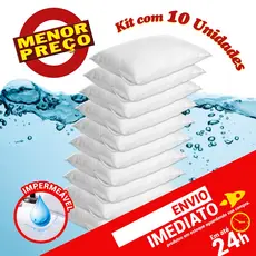 Kit 10 Capa Protetora Travesseiro Impermeável - Envio Imediato