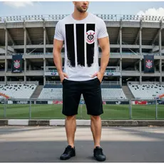 Camiseta Corinthians Sr Madruga Camisa de time Masculina
