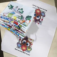 Pano De Prato Chá Lomaer Sacaria 70 x 90cm Duas Estampas 12 Unidades