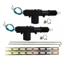 2x Motor Escravo Trava Elétrica 2 Fios Universal Para Carros