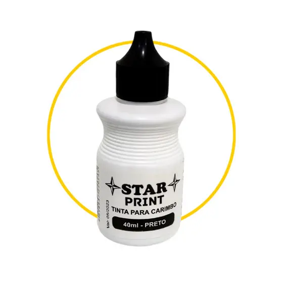 Tinta para Carimbo cor preta