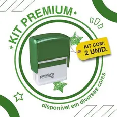 Kit 2 Carimbos Personalizados Premium 20 |  ENVIAR OS DADOS NO CHAT