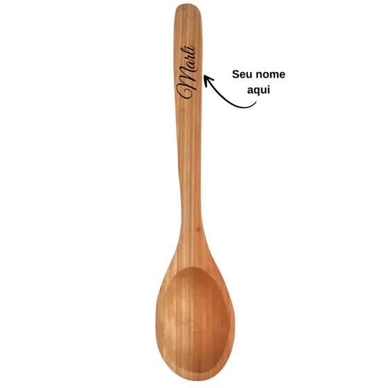 Colher de madeira para arroz resistente utensilio de cozinha colher de pau Personalizada