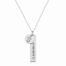 Colar Personalizado Aço Inox Masculino e Feminino Pingente Gravado Nome Frase Inicial