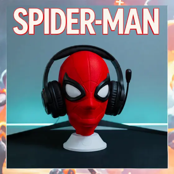 Suporte para fone/headset gamer, homem aranha, spiderman.