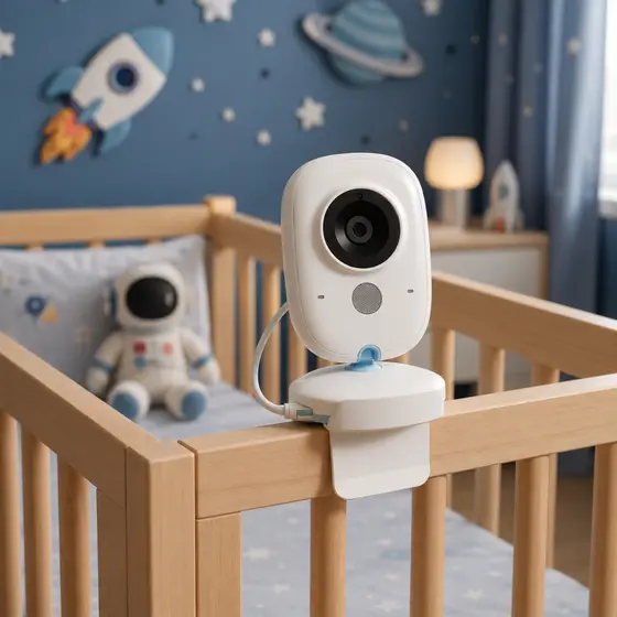 Suporte Para Babá Eletrônica Para Berço Universal Ajustável Flexível Monitor Bebê