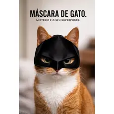 Máscara para gatos inspirado no Batman ( Batcat)