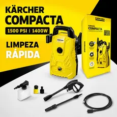 Lavadora De Alta Pressão Compacta 1500 Psi/Libras 1400w 300L/H Com Aplicador De Detergente Kärcher