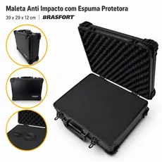 Maleta Anti Impacto com Espuma Protetora Média 39x29x12cm Brasfort