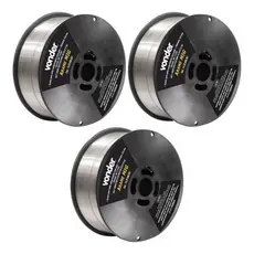 Kit 3 Arames para Solda MIG sem Gás Vonder 0,8mm 3kg Tubular para Aço Carbono