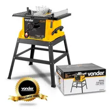 Serra Circular Bancada com Base Madeira com Esquadro para Angulos 10" 1800W SCV1800 Vonder