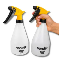 Kit 2 Borrifadores Manual Pulverizador 500ml Regulável em Spray Jato Jardim Faxina e Estética Vonder