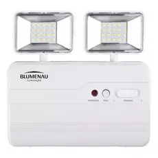 Luminaria Bloco Autonomo de Emergencia Led 2200 Lumens 2 Farois Blumenau Iluminacao