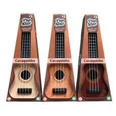Mini Cavaquinho Violao Infantil 4 Cordas De Plástico Brinquedo Musical