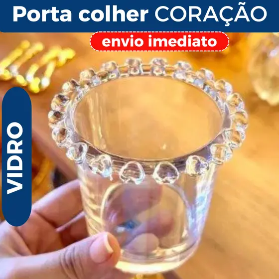 Porta Colher Cristal Cantinho Do Café