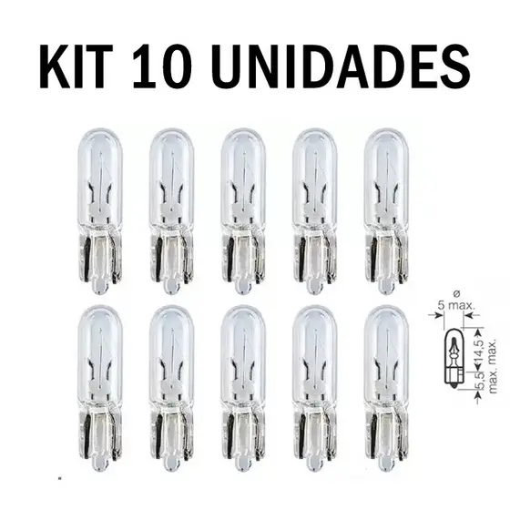Lâmpada Esmagada T5 Halogena (10 Unidades) - Lumi