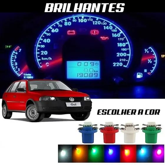 Led Painel Gol G4 Led T5 2 Peças