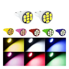 1x Lâmpada Painel Moto T10 8 Leds T10 cores carro moto caminhao