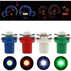 4x Lâmpada Painél T5 Led B8.5 12v 5050 Cores Painél diversas cores