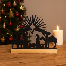Presépio Completo em MDF – Silhueta Decorativa Natalina