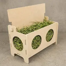 Porta Feno Comedouro para Roedores em MDF 3mm Cru