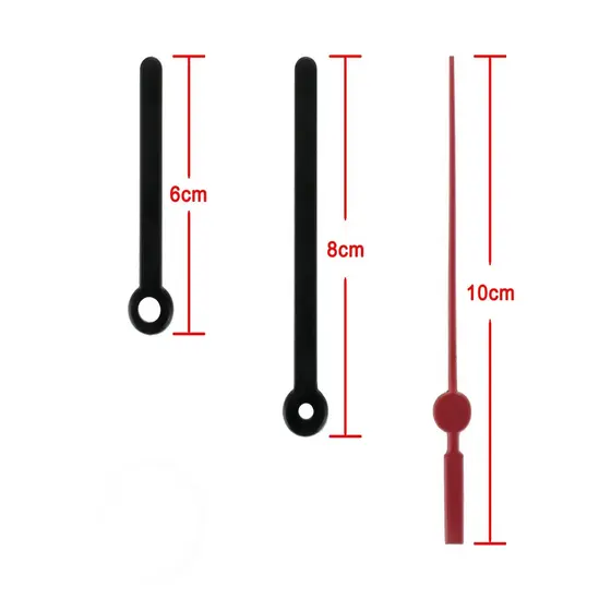 Ponteiro para relógio de parede cor preto 5un