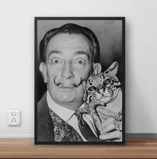 Quadro  / Poster C Moldura Salvador Dali Pintor P6509