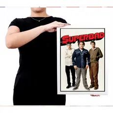 Quadro poster superbad filme classico brc8169